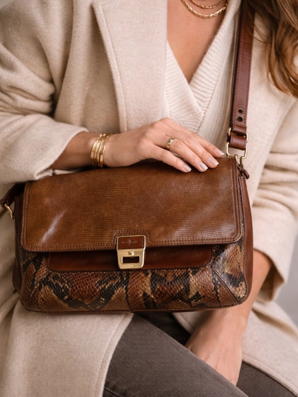 Cole Haan Brown Leather Bag